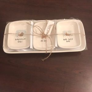 Rae Dunn gingerbread Christmas serving tray